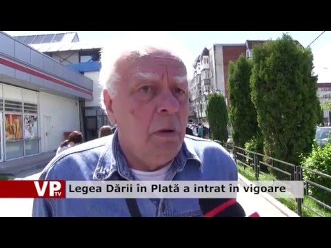 Legea Dării în Plată a intrat în vigoare