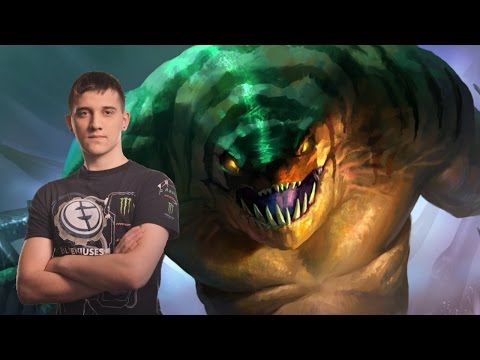 Arteezy Tidehunter #1 plays in Dota 2