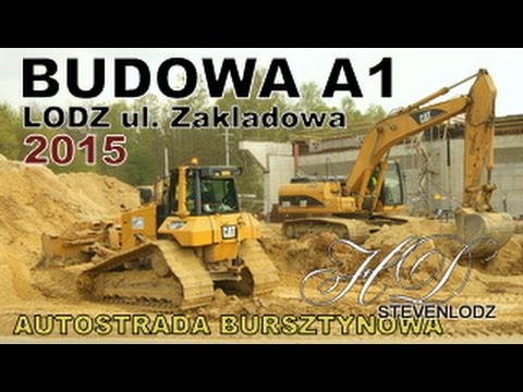 Koparki, Ładowarki Wywrotki - Autostrada - Highway A1 - Łódź