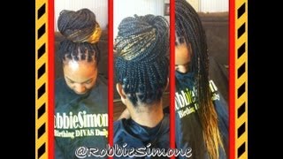 Ombre Box Braids tutorial