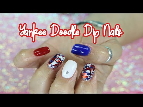 YANKY DOODLE DANDY DIP NAILS l Sherri Ward