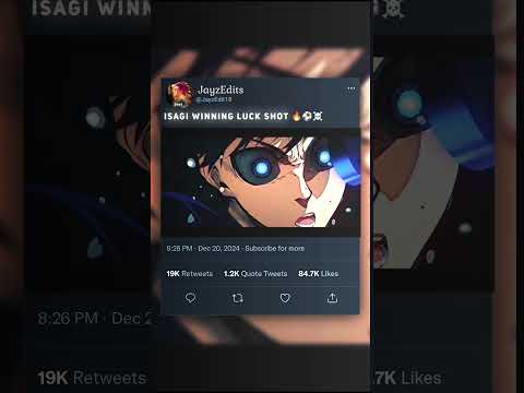 [ Isagi yoichi winning luck goal 🐐🔥 ] l blue lock S2 l #anime #shorts #bluelock #isagi #ytshorts