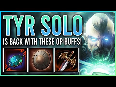 9.10 MAKES TYR OP WITH THESE NEW BUFFS! - Solo Grandmasters Ranked Conquest Season 9 #smite