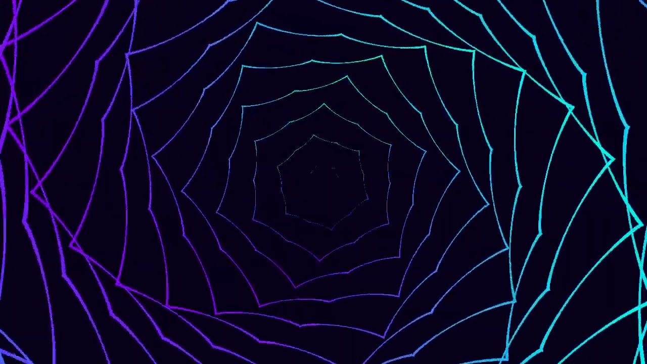 ABSTRACT LINES HEXAGON BLUE