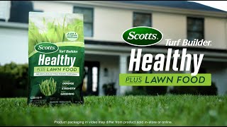 Scotts How To Use Scotts Turf Builder Healthy Plus Lawn Food