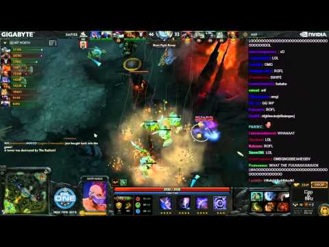 The closest Base race in history of Dota 2!