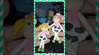 Aplique Utilitárias Meninas Vaqueiras Em biscuit passo a passo como fazer #diy #shorts.
