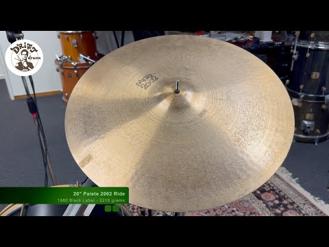 20" Paiste 2002 Black Label Ride 2216gr (VIDEO) image 9