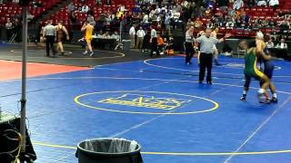 preview picture of video 'Aaron Perez Maryland State wrestling semi final match 2012'