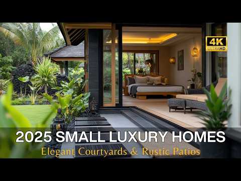 2025 Small Luxury Homes: Elegant Courtyards, Rustic Patios & Sustainable Garden Retreats