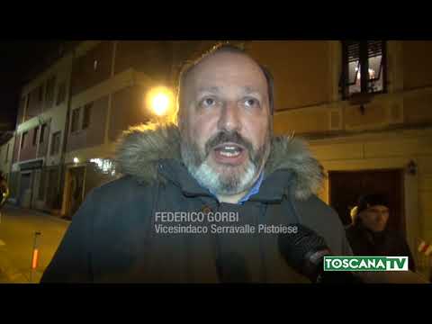 2019-01-15 PISTOIA - CANTAGRILLO PAURA PER LA CADUTA DI UN CORNICIONE