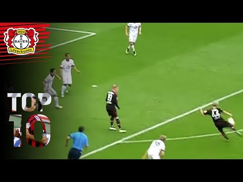 Kampl's volley hammer & Schuster from 40m | Top 10 goals vs. Eintracht Frankfurt | Bayer 04 Lever...