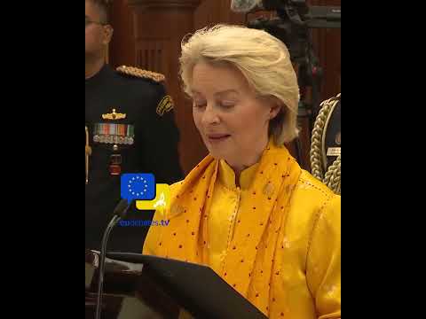 Video Thumbnail: Just Imagine What We Can Achieve – Von der Leyen on Europe & India’s Global Power 🇪🇺🇮🇳