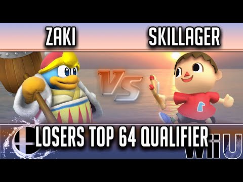 Smash'N'Splash 4  Losers Top 64 Qualifier -  zaki (King Dedede) vs  Skillager (Villager)
