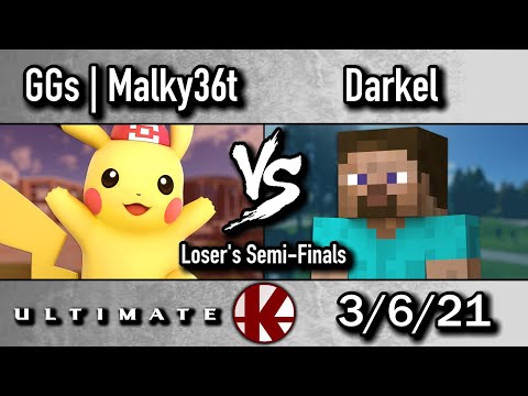 GGs | Malky36t (Pikachu) vs. Darkel (Steve) - Loser's Semi-Finals