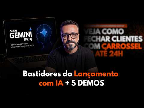 Bastidores do Lancamento com IA + 5 DEMOS que NAO couberam nas aulas