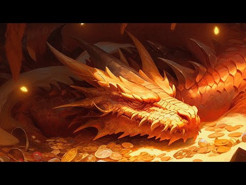 Sleep w/ SMAUG: Dragon Heartbeat, Abundance Gate, Treasure Cave Ambience | 888hz ASMR | NijiSounds ♪