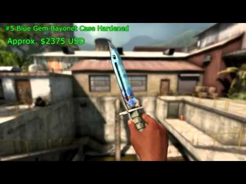 CS GO   Top 10 Most Expensive Skins & Rare Weapons 2015! Counter Strike Rarest Knives & Skins