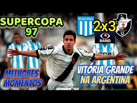 Vasco 3 x 2 Racing(Arg) Supercopa 97 Melhores Momentos
