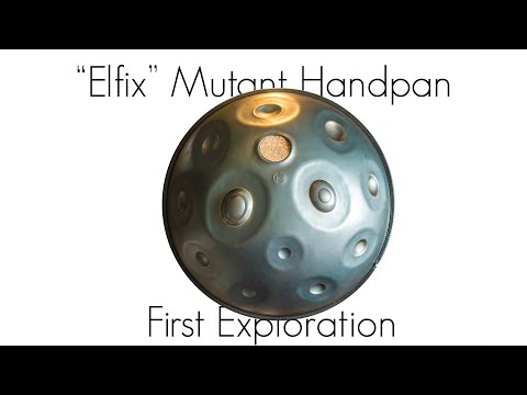 Crazy Mutant Handpan "Elfix" First Exploration ! - Tom Vaylo