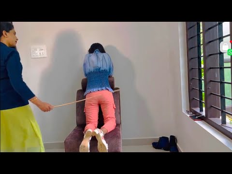 Girl murga challenge with back canning and spanking 