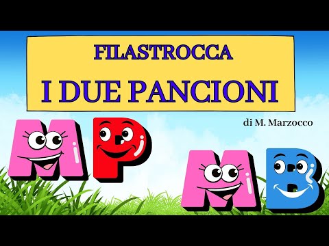 I DUE PANCIONI: #filastrocca che presenta la regola della #mp e #mb - #scuolaprimaria