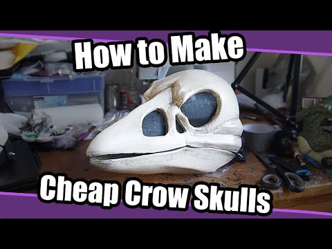 How To Make A Crow Skull For Fursuit & Cosplay + Template/Pattern | Fursuit  Tutorial