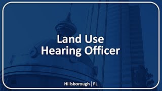 Land Use Hearing Officer - 10.27.25