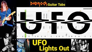 Lights Out - UFO - Guitar + Bass TABS Lesson (Request)