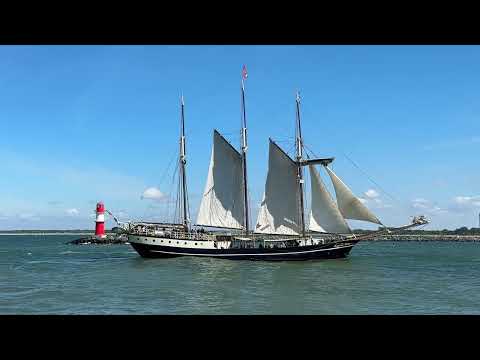 REGINA MARIS Segelschiff Warnemünde / Ostmole 11.8.2024