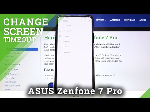 How to Set Up Screen Timeout in ASUS Zenfone 7 Pro – Screen Display Time