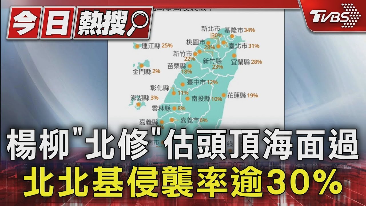 輕颱楊柳北修!暴風圈恐襲北北基 氣象署:週二可能發布海警