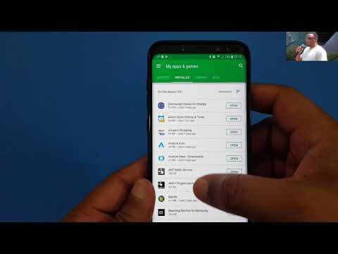 Part of a video titled How to find your App History in the Playstore! - YouTube