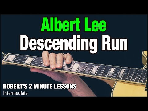 Albert Lee Descending Country Lick  - Robert's 2 Minute Lessons (15)