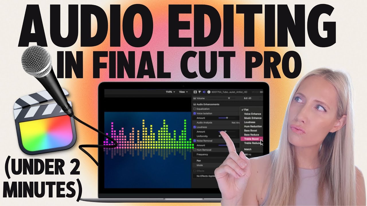 🎬 Tutorial: How to Easily Edit Audio in Final Cut Pro *No Mic Needed*