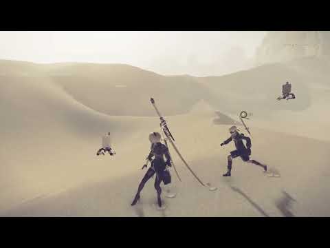 NieR:Automata walkthrough - Part 9 (Route A) - a room for 2B & 9S