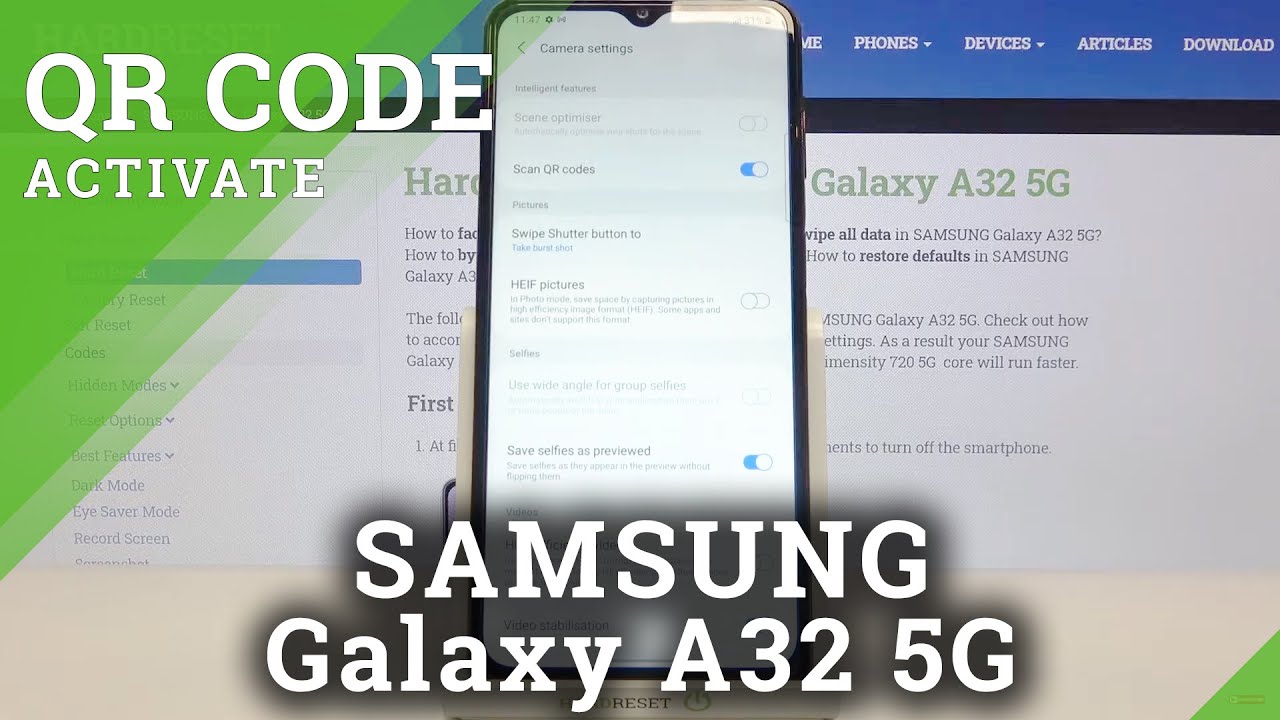 How to Allow Camera to Scan QR Codes in SAMSUNG Galaxy A32 5G – Find QR Scanner