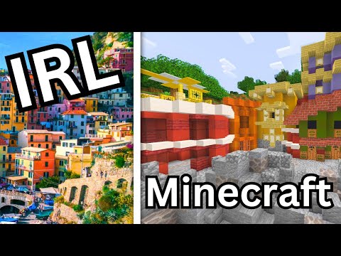 How I Built this Real Life Italian Fishing Town in Minecraft! - Timelapse