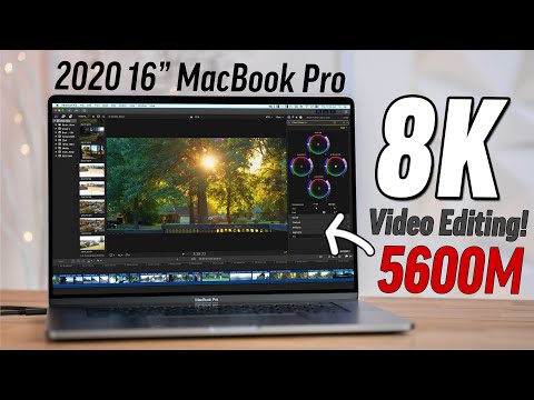 NEW 2020 16" MacBook Pro with 5600M Video Editing Test!