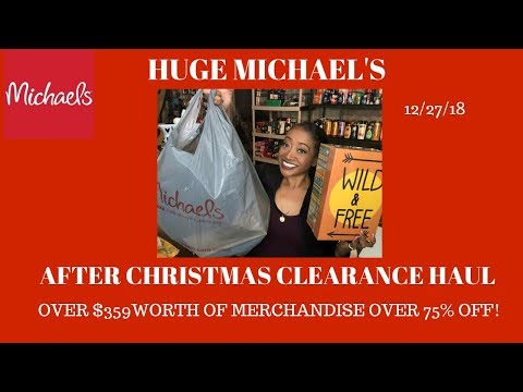 Huge Michael’s After Christmas Clearance Haul 12/27/18-Amazing Clearance Finds ❤️ Video