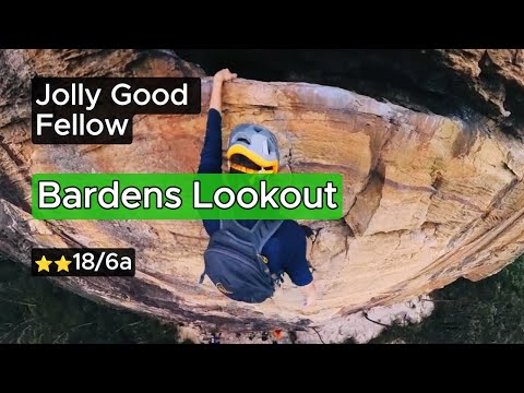 Climbing Jolly Good Fellow ⭐️⭐️ (18) at Little Triggers @ Bardens Lookout, Blue Mountains