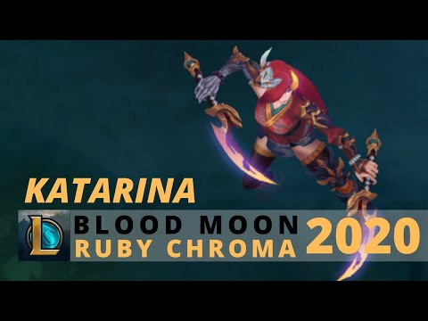 Blood Moon Katarina Ruby Chroma 2020 - League Of Legends
