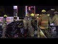Driver Rescued By The LAFD After Reseda Crash