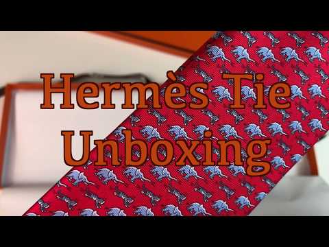 Hermes Tie Unboxing