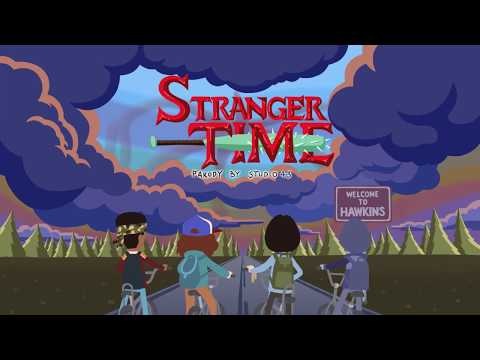 Stranger Things Adventure Time title mashup