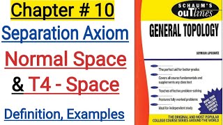 Separation Axiom || Normal Space|| T-4 Space