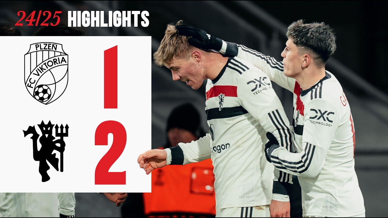 Rasmus Hojlund To The Rescue! ⚽️⚽️ | Viktoria Plzen 1-2 Man Utd