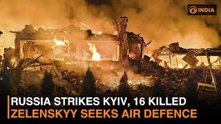 Russia Strikes Kyiv, 16 Killed; Zelensky Seeks Air Defence & More | DD India News Hour | 9 PM IST