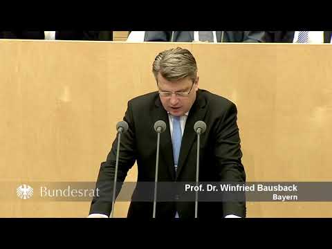 Staatsminister Prof. Dr. Bausback im Bundesrat am 27. April 2018 - Bayern