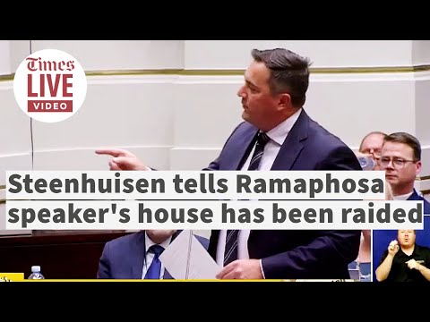 Steenhuisen points out raid on speaker's house to president on parliament